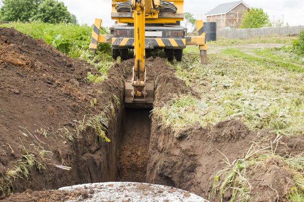 Drainage Trench Installation in Michigan City