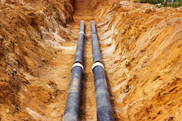 Water Line Trenching in Michigan City