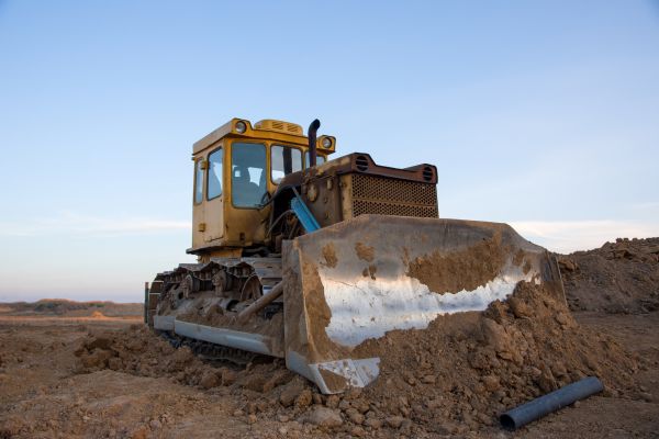 Bulldozer Land Grading in Michigan City