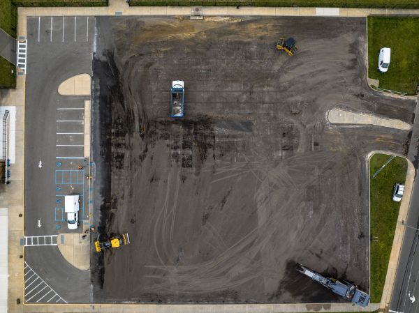 Parking Lot Excavation in Michigan City