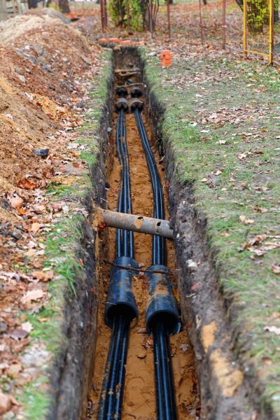 Electrical Line Excavation in Michigan City